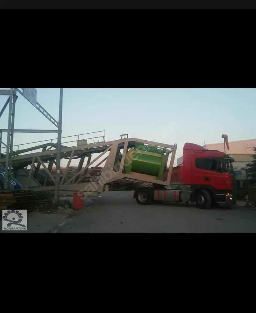100 m3/h ÇİFT ŞASE MOBİL BETON SANTRALİ