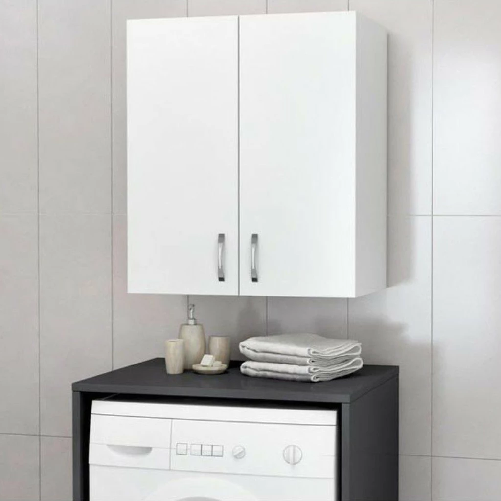 Remaks Machine Top Cabinet, Bathroom Cabinet, Laundry Cabinet, Towel Cabinet, Cupboard with Door - White