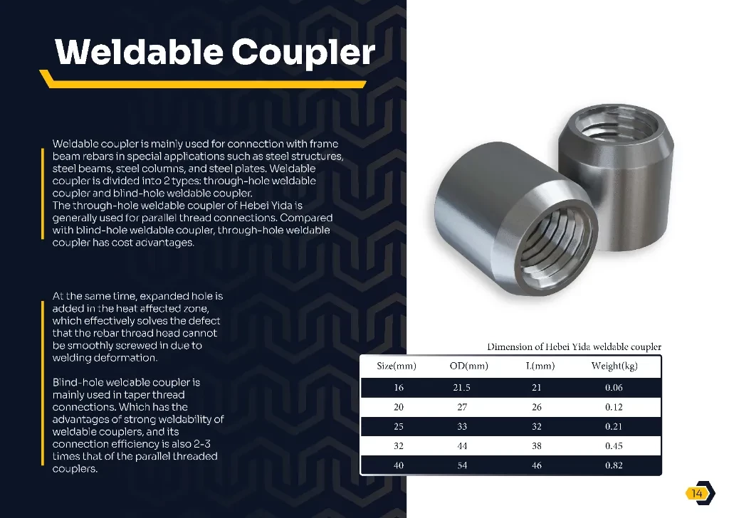 KUPLOR Weldable Rebar Coupler